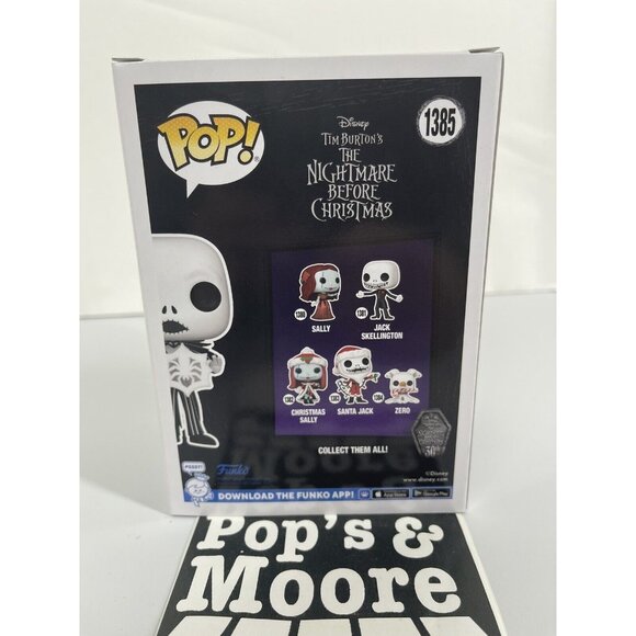 Funko Pop! Nightmare Before Christmas: Jack Skellington With Snowflake 1385 New - Picture 4 of 7